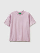 Loose Fit Round Neck T-Shirt - Pink