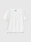 Loose Fit Round Neck T-Shirt - White