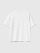 Loose Fit Round Neck T-Shirt - White