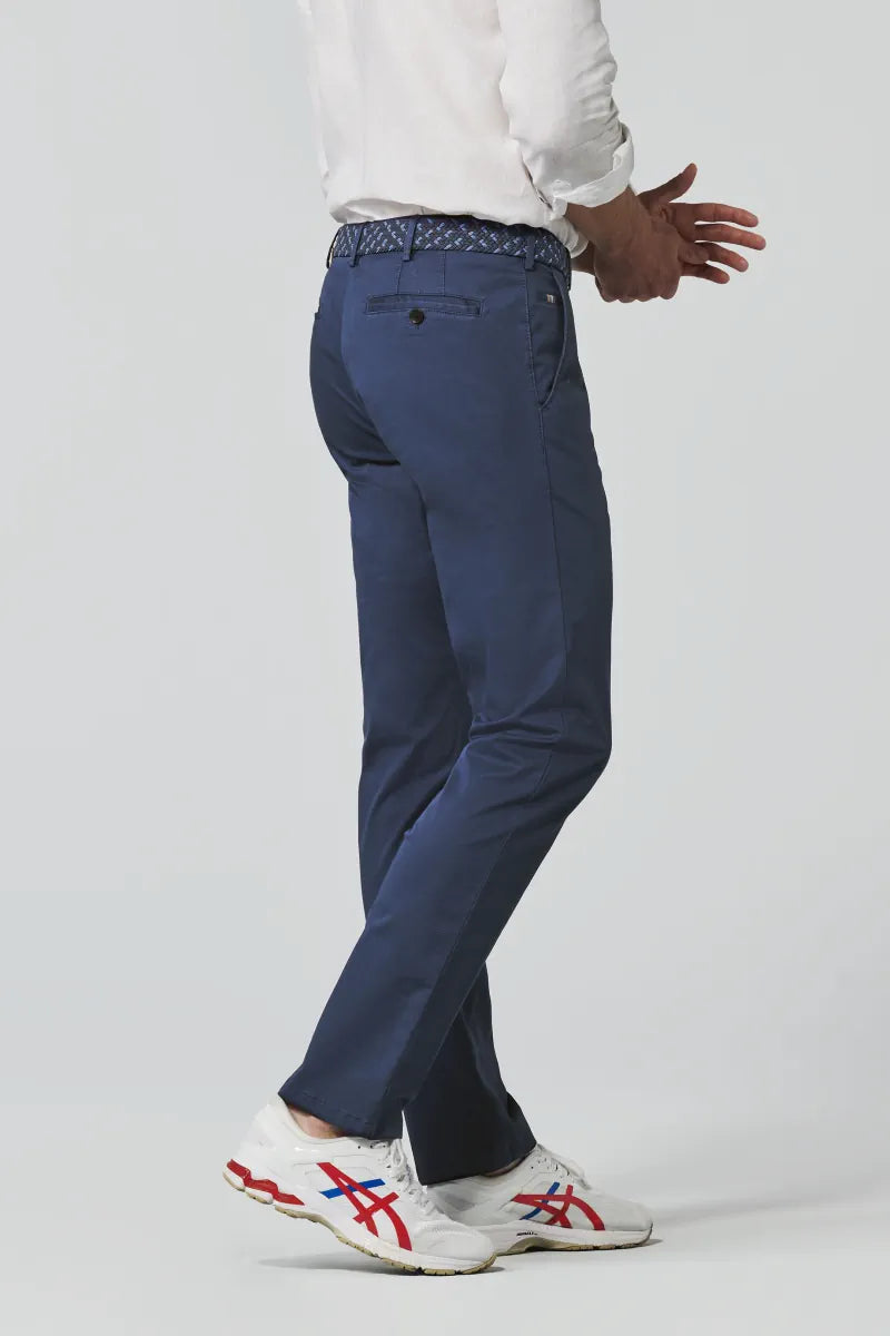 Roma Cotton Trouser - Blue
