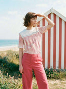 Maritime Stripe T-Shirt - Cream & Red