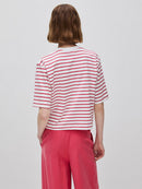 Maritime Stripe T-Shirt - Cream & Red