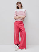 Maritime Stripe T-Shirt - Cream & Red