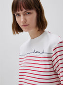 Maritime Stripe T-Shirt - Cream & Red