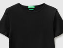 Slim Fit Round Neck T-Shirt - Black