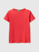 Slim Fit Round Neck T-Shirt - Strawberry