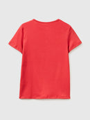 Slim Fit Round Neck T-Shirt - Strawberry