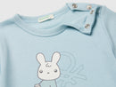 Unisex Round Neck T-Shirt - Sky Blue