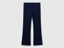 Girls Plain Leggings - Navy