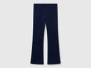 Girls Plain Leggings - Navy