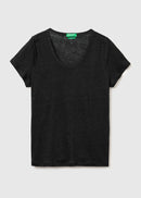 Linen T-Shirt - Black
