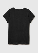 Linen T-Shirt - Black