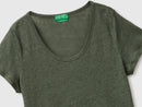 Linen T-Shirt - Forest Green