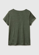 Linen T-Shirt - Forest Green