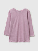 Linen Boatneck T-Shirt - Pink