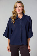 Oversized Blouse - Navy
