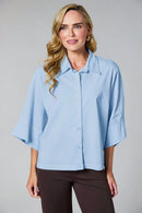 Oversized Blouse - Sky Blue