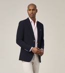 Lamar Self Stripe Jacket - Navy