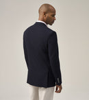 Lamar Self Stripe Jacket - Navy