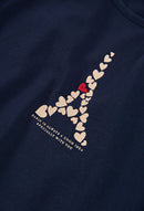 Stretch Knit T-Shirt - Navy