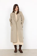 Tela Belted Coat - Cream Melange