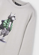 Wolf Long Sleeve Shirt - Smoke