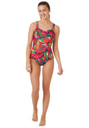 Floral Pleat Swimsuit - Floral