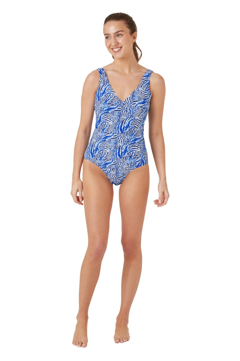 Zebra Wrap Swimsuit - Zebra