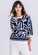 Beach Please Jumper - Blue Multi