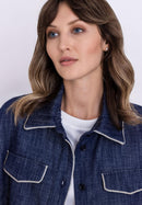 Beach Please Blazer - Blue Denim