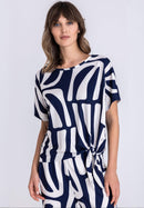 Tuzzi Beach Please Kimono Sleeve T-Shirt - Blue Multi