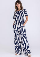 Tuzzi Beach Please Kimono Sleeve T-Shirt - Blue Multi