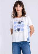 Beach Please Blouse - Navy Multi
