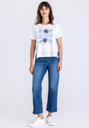 Beach Please Blouse - Navy Multi