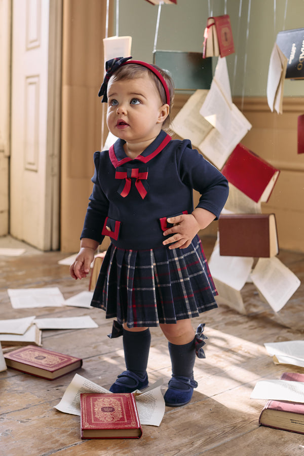 Balmoral Woven Dress - Marine