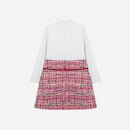 Party Royal Dress - Red Tweed