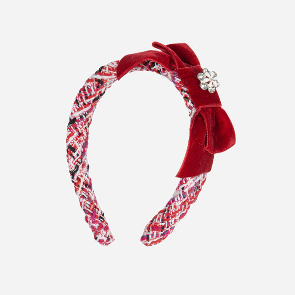 Hairband - Red Tweed