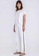 Golden Oasis Straight Trouser - Ecru