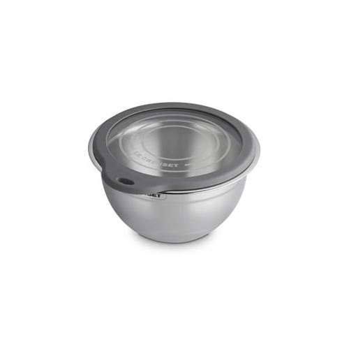 19cm Stainless Steel Mixing Bowl with Glass Lid