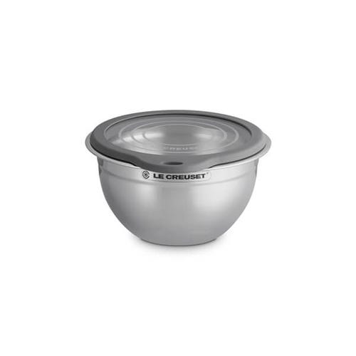 19cm Stainless Steel Mixing Bowl with Glass Lid