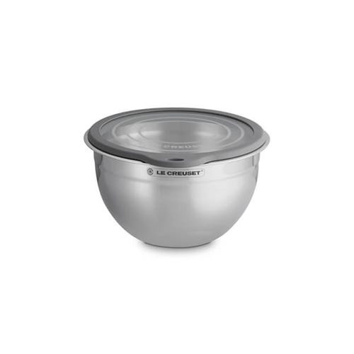 23cm Stainless Steel Mixing Bowl with Glass Lid