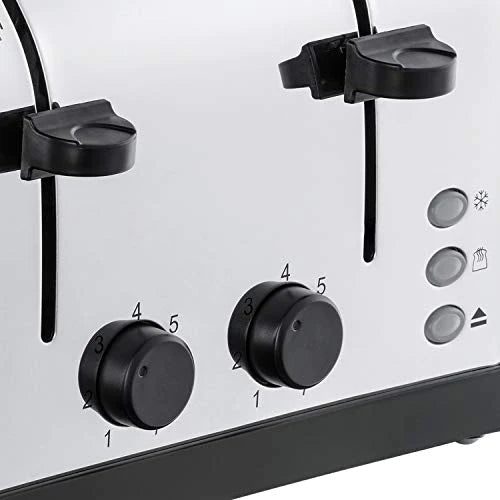 Stainless Steel 4-Slice Toaster - Grey