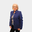 Boiled Wool Blazer - Royal