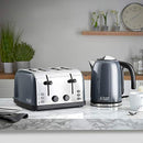 Stainless Steel 4-Slice Toaster - Grey