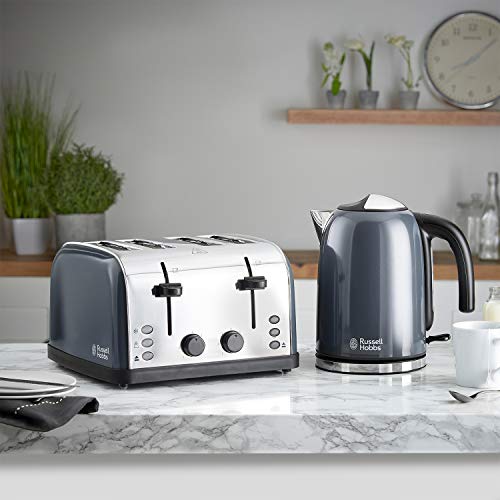 Stainless Steel 4-Slice Toaster - Grey