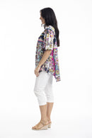 Oversized top - Navy Multi