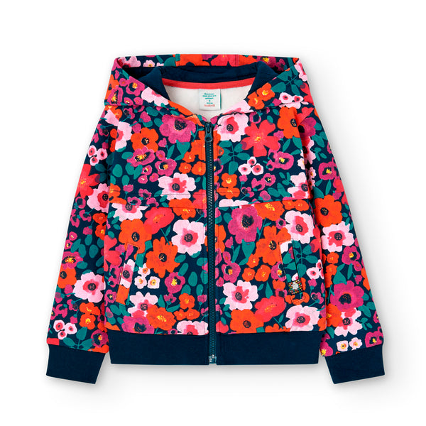 Floral Fleece Jacket - Print