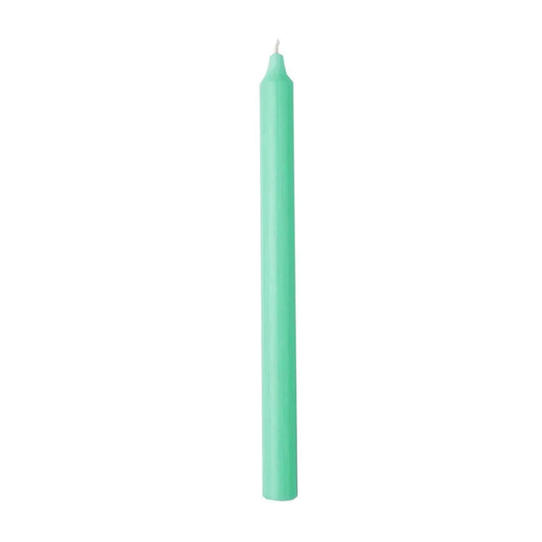 Rustic Taper Candle 29cm - Mint