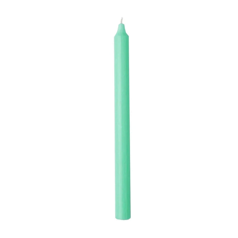 Rustic Taper Candle 29cm - Mint