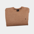 Plain Crew Neck Jumper - Peach